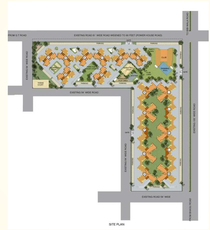 Puda Bathinda Site Layout Plan