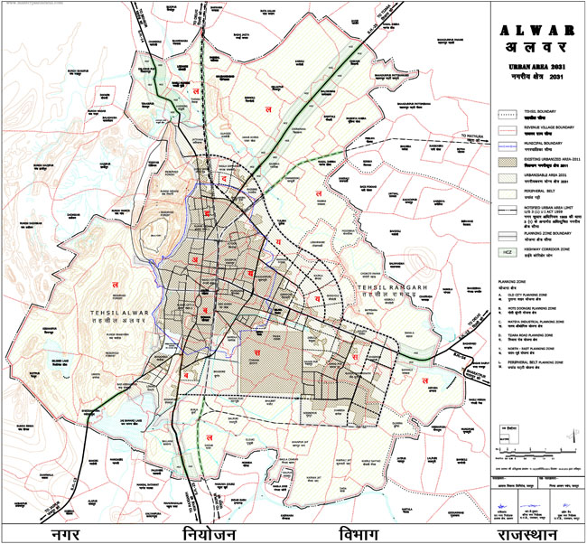 alwar urban area 2031