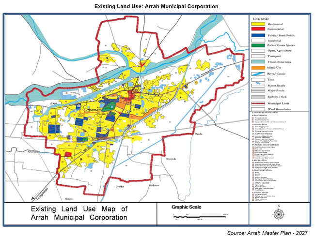 arrah existing land use map