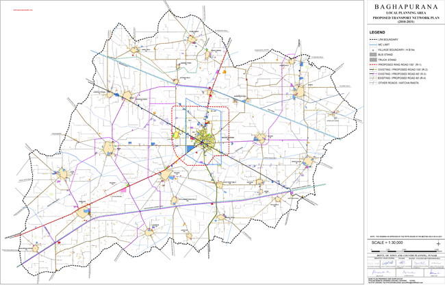 baghapurana proposed transport network plan