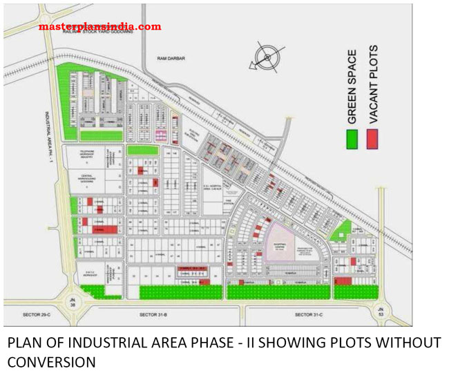 Chandigarh Industrial Area Phasell Plan Master Plans India