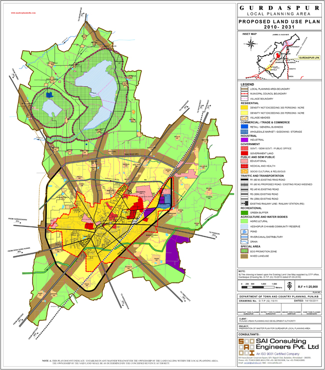 gurdaspur master plan 2031 map