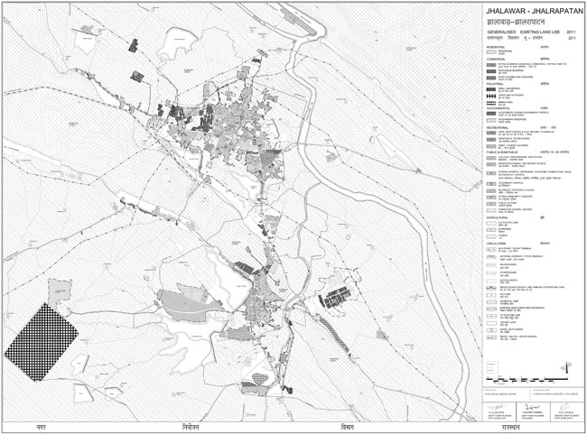 jhalawar jhalrapatan existing land use map 2011