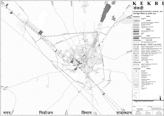 kekri existing land use map 2011