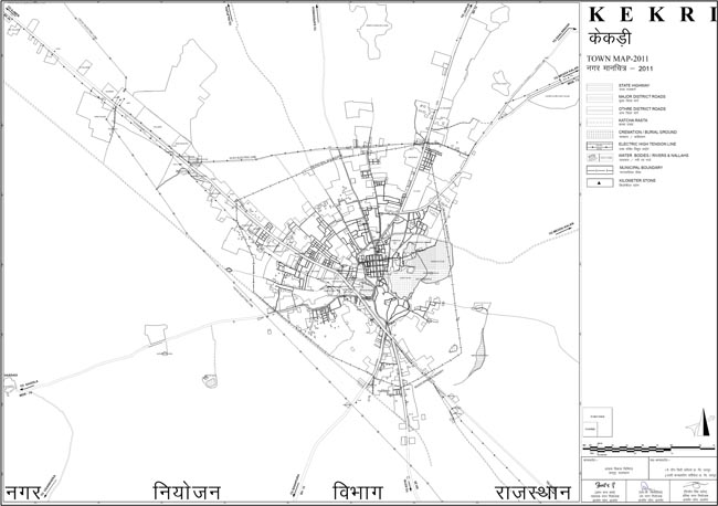 kekri town map 2011