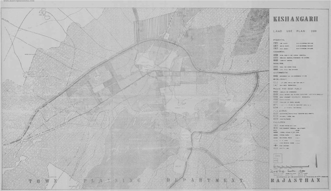 kishangarh land use plan map 2011
