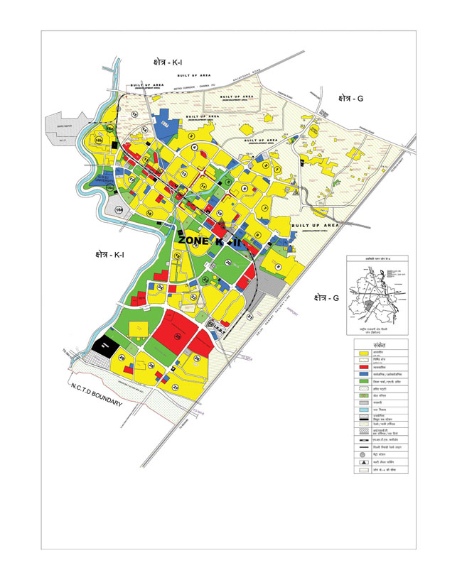 map zone k2 south west delhi