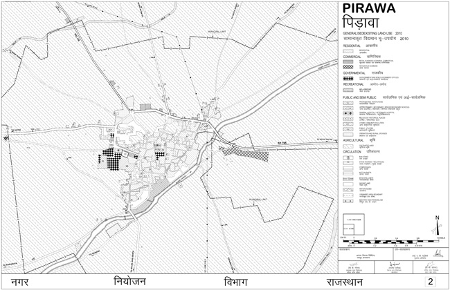 pirawa existing land use map 2010