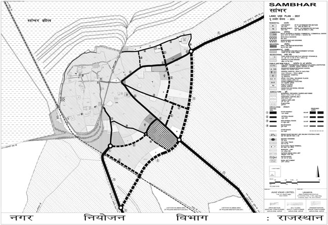 sambhar master development plan 2031 map