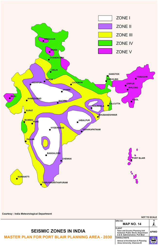 seismic zones india