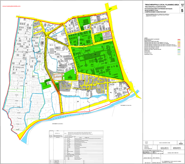 tiruchirappalli puthur road west extension development plan map5