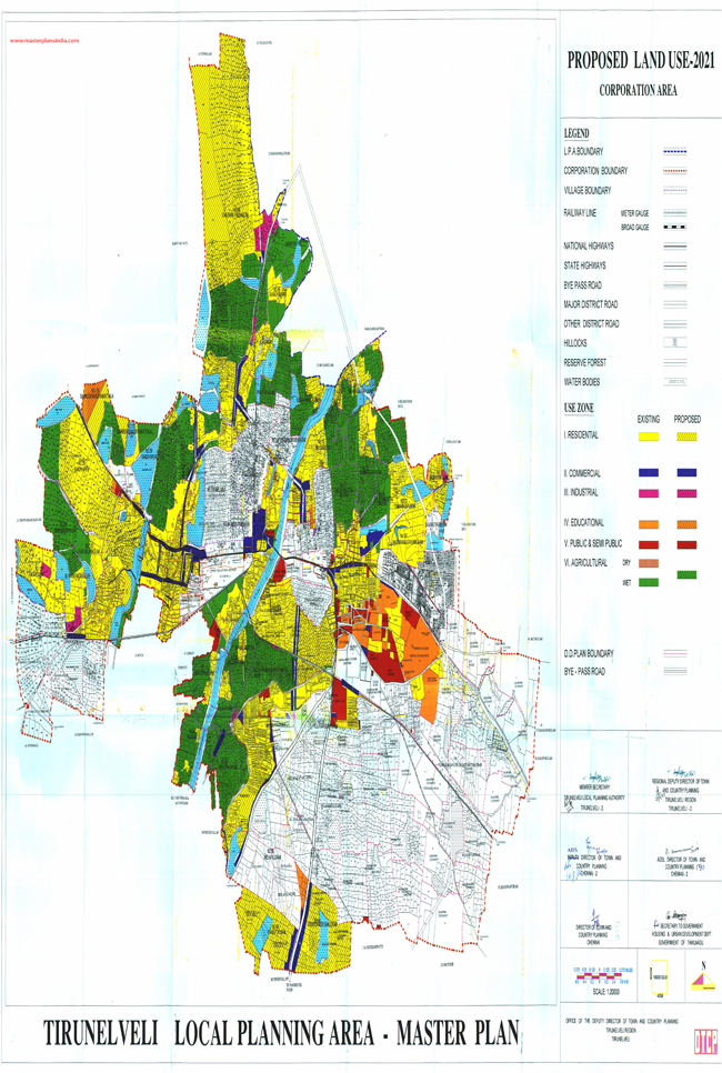 tirunelveli master plan 2021 map corporation area