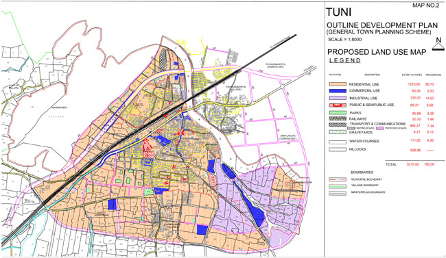 tuni master development plan map