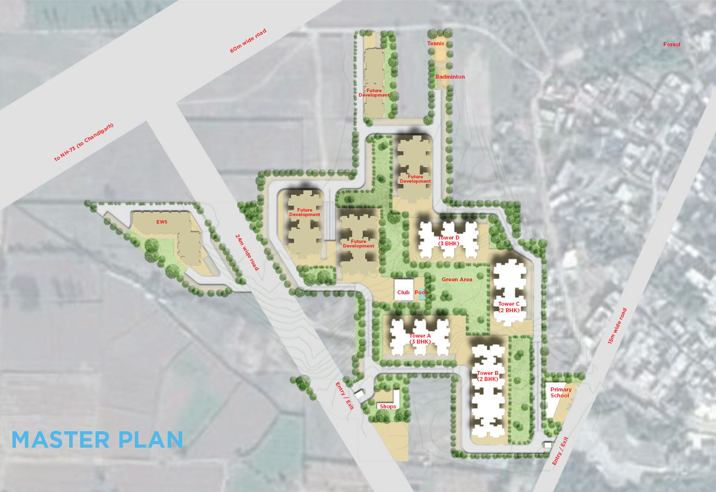 Layout Plan of Asha 2022 Affordable Housing Scheme at Panchkula
