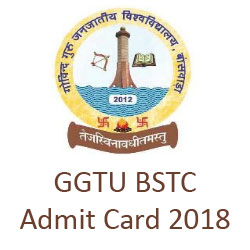 GGTU BSTC Admit Card 2018