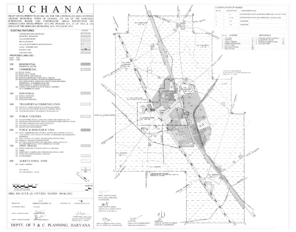 Uchana Final Master Development Plan 2041 PDF Map