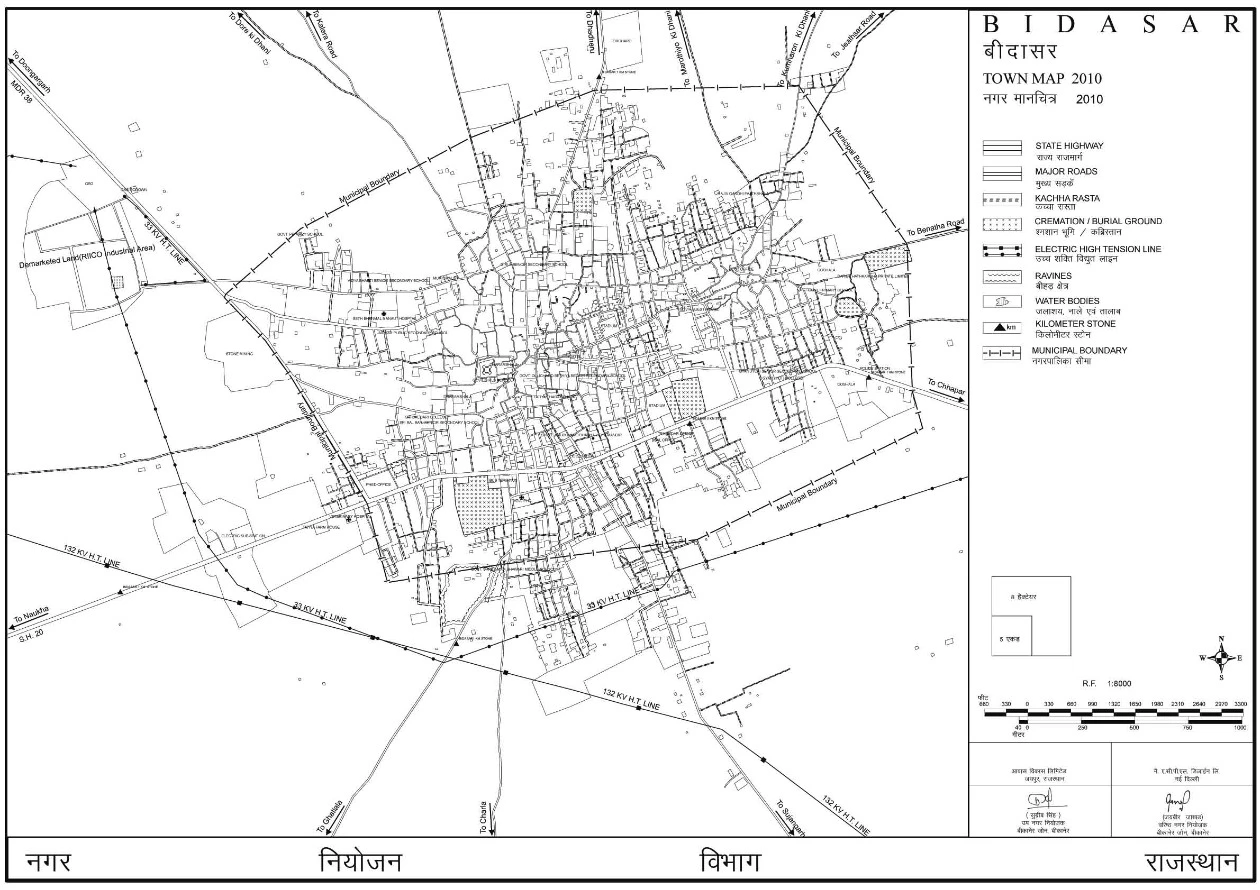Bidasar Master Plan 2031 PDF Map