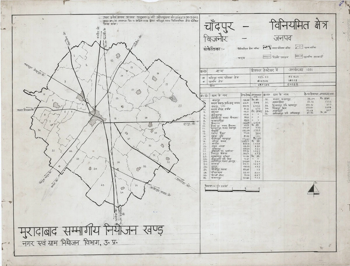 Chandpur Bijnor Master Plan Regulated Area Map PDF MasterPlansIndia