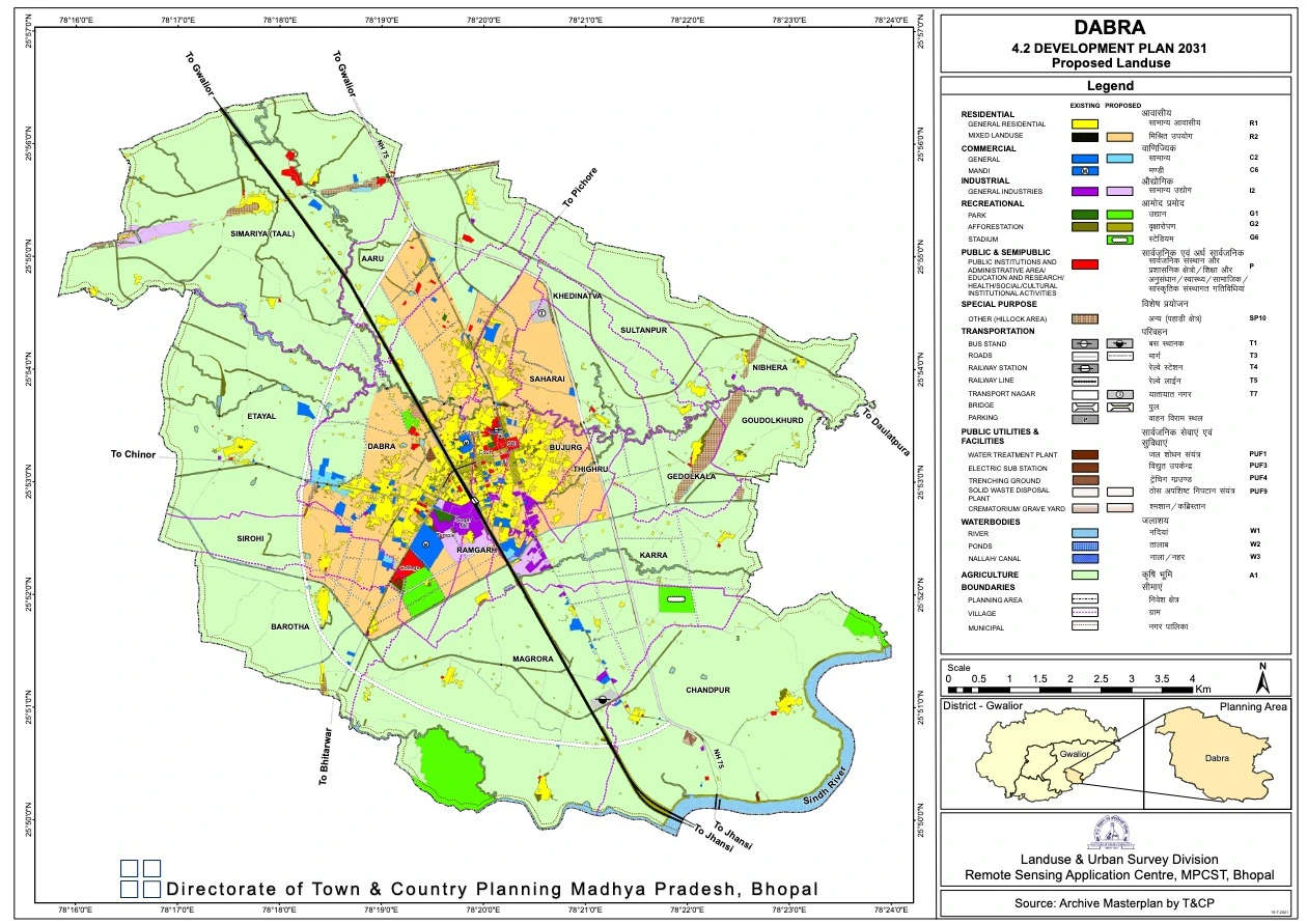Dabra Master Plan 2031 PDF Map (Final Development Plan)