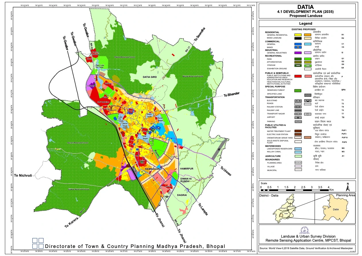 Datia Master Plan 2035 PDF Map