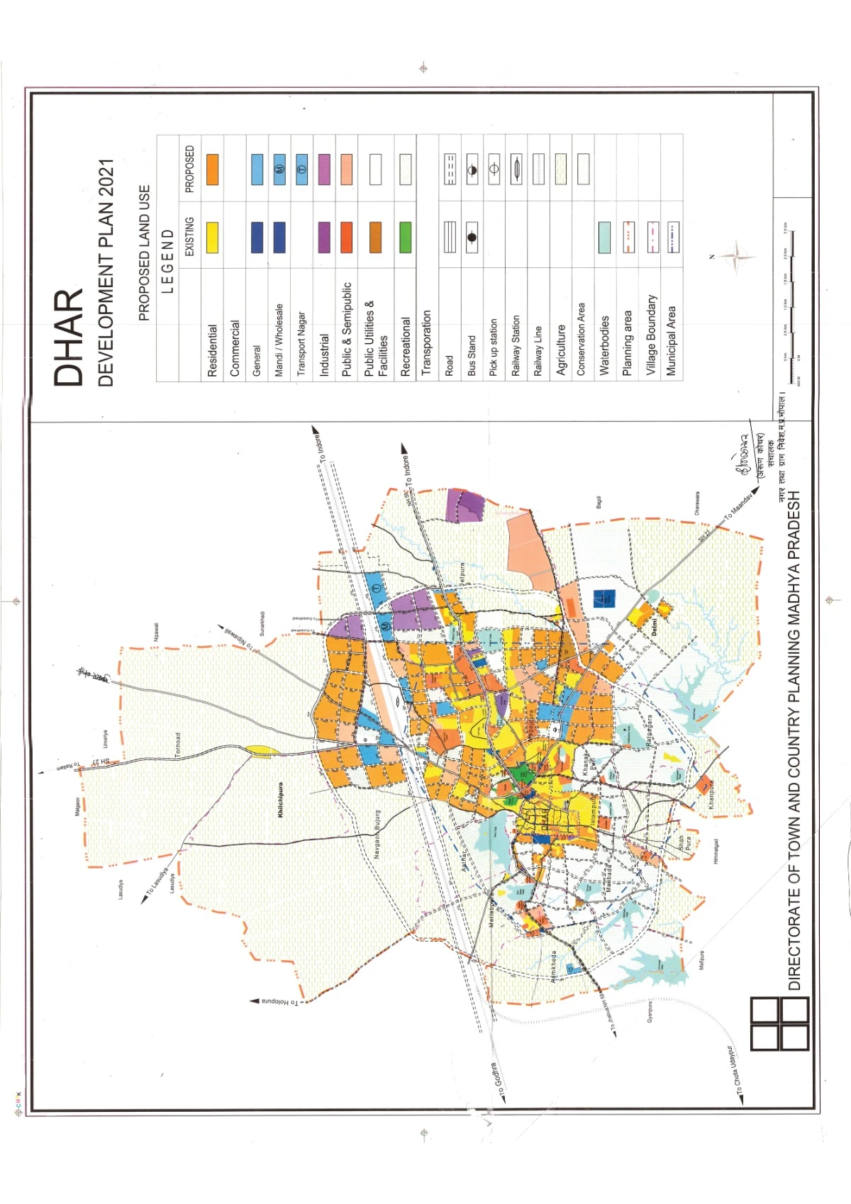 Dhar Master Plan 2021 PDF Land Use Map