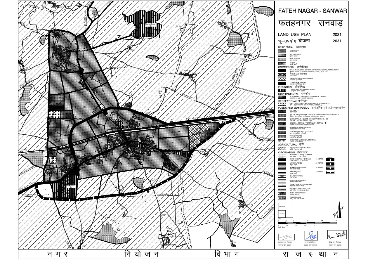 Fateh Nagar Sanwar Master Plan 2031 PDF Map