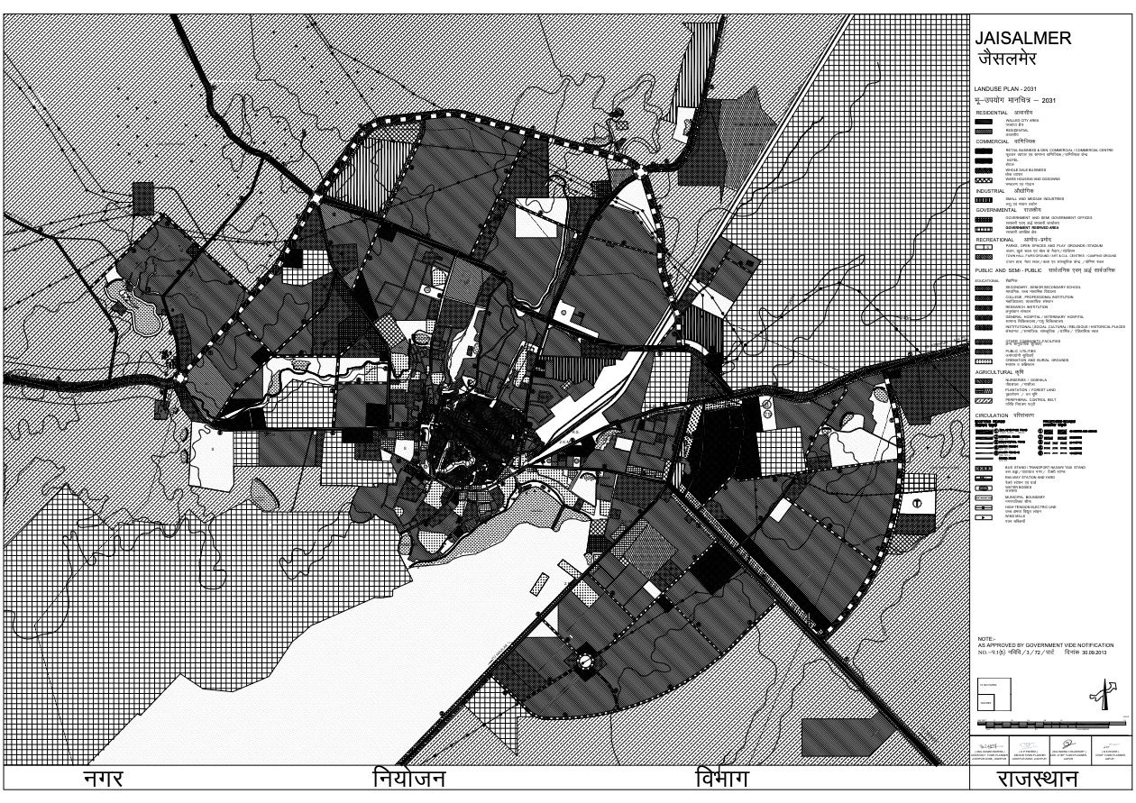 Jaisalmer Master Plan 2031 PDF Map