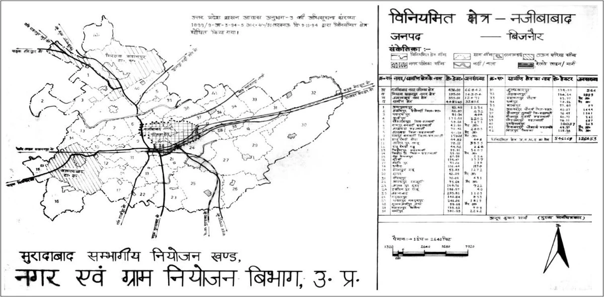 Najibabad Bijnor Master Plan Regulated Area Map PDF MasterPlansIndia