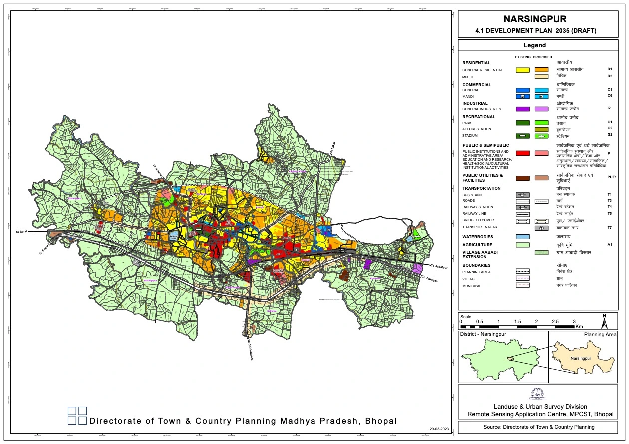 Narsingpur Master Plan 2035 PDF Map