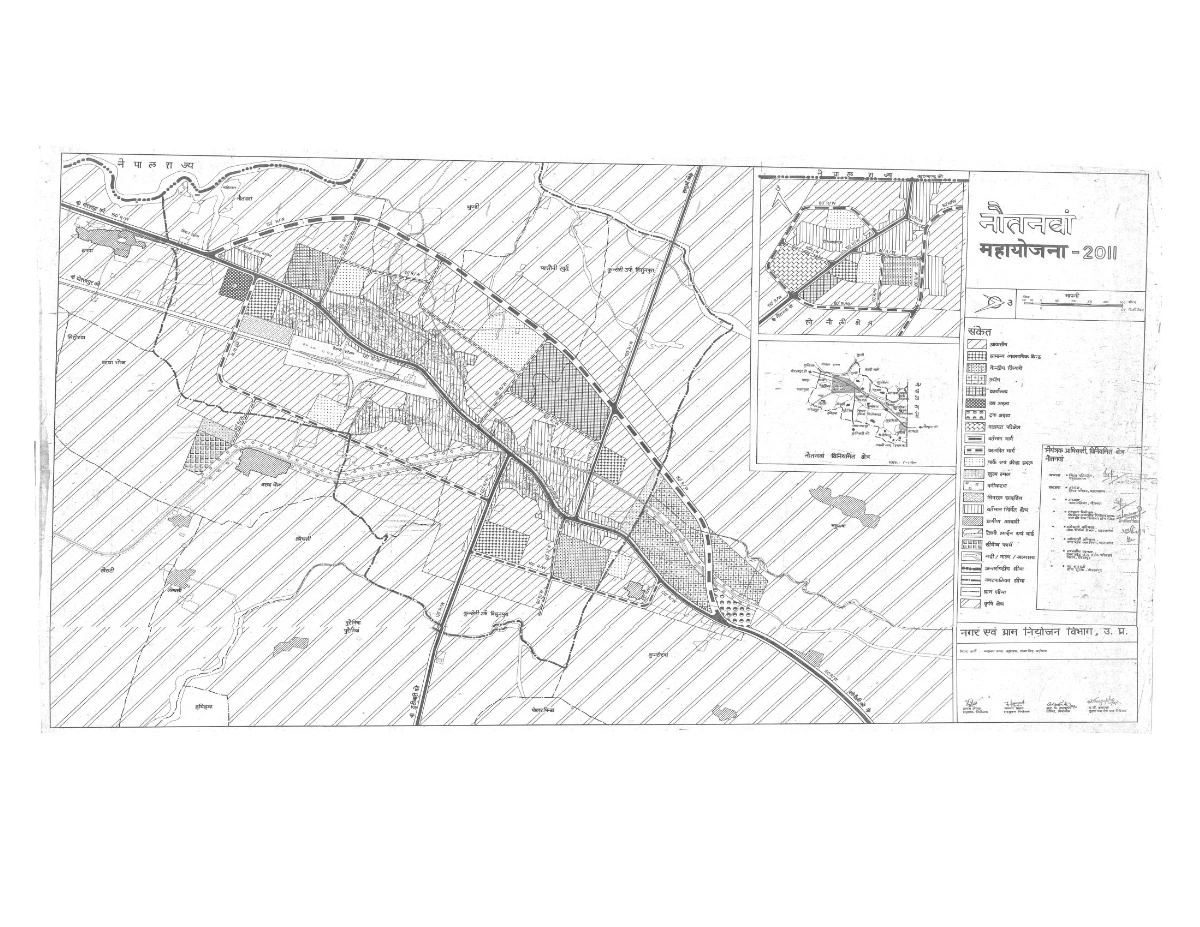 Nautanwaan Master Plan Regulated Area Map PDF (Maharajganj)