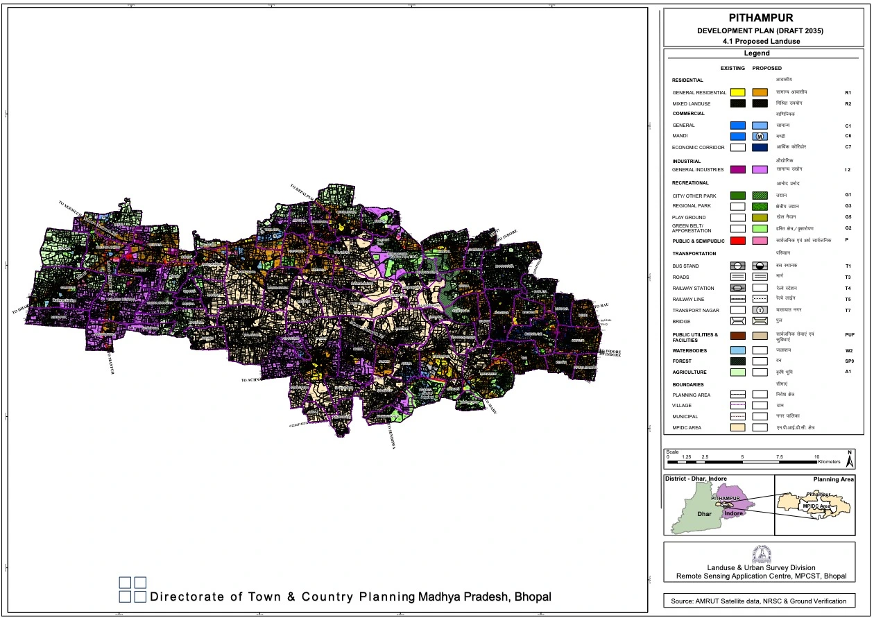 Pithampur Master Plan 2035 PDF Map (Draft) Development Plan