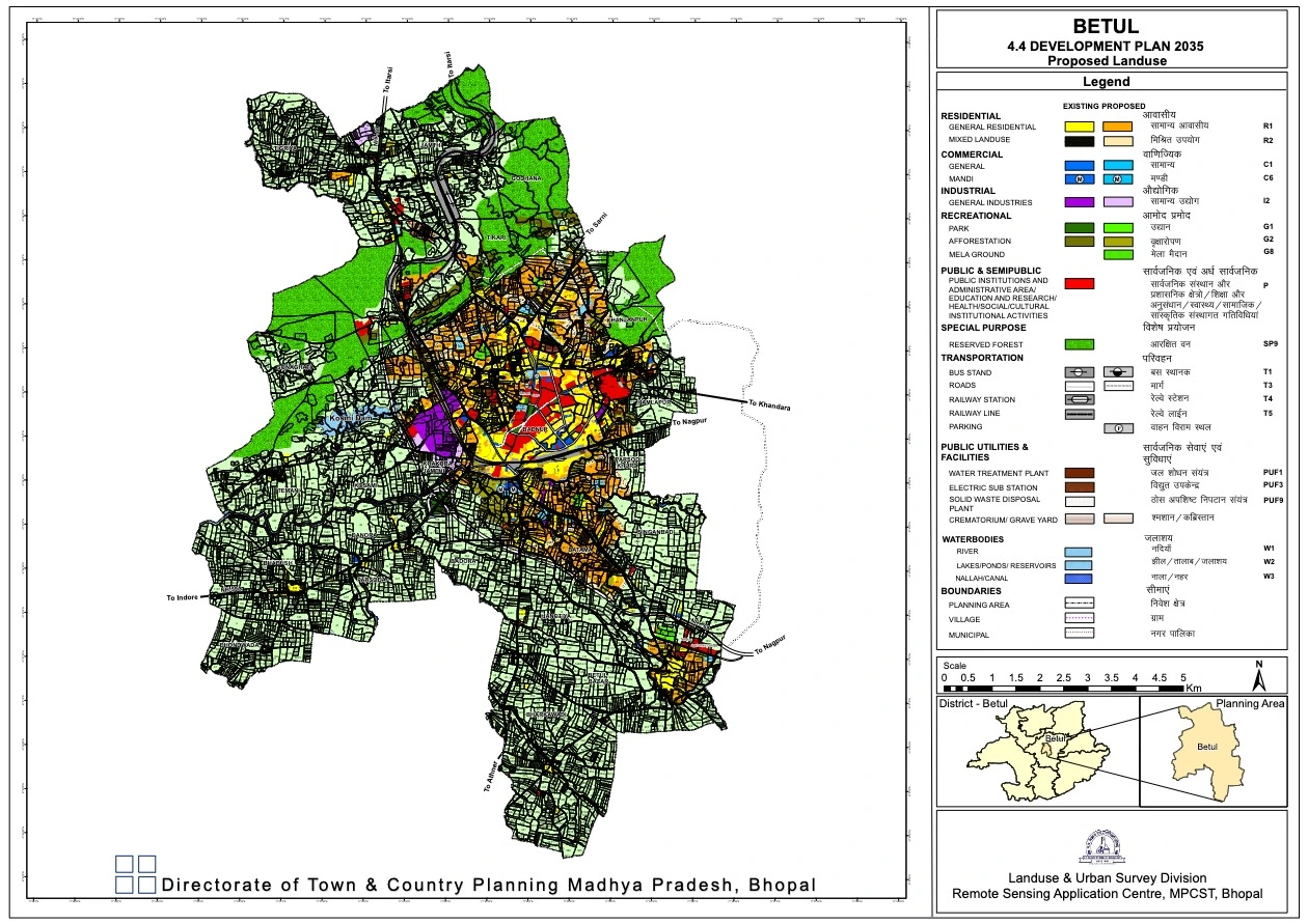 Betul Master Plan 2035 - Proposed Land Use Map PDF