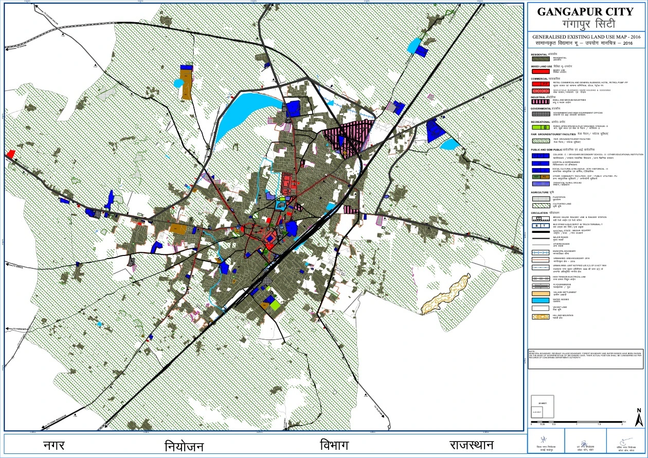Gangapur City Master Plan 2035 PDF - Urban Area Map
