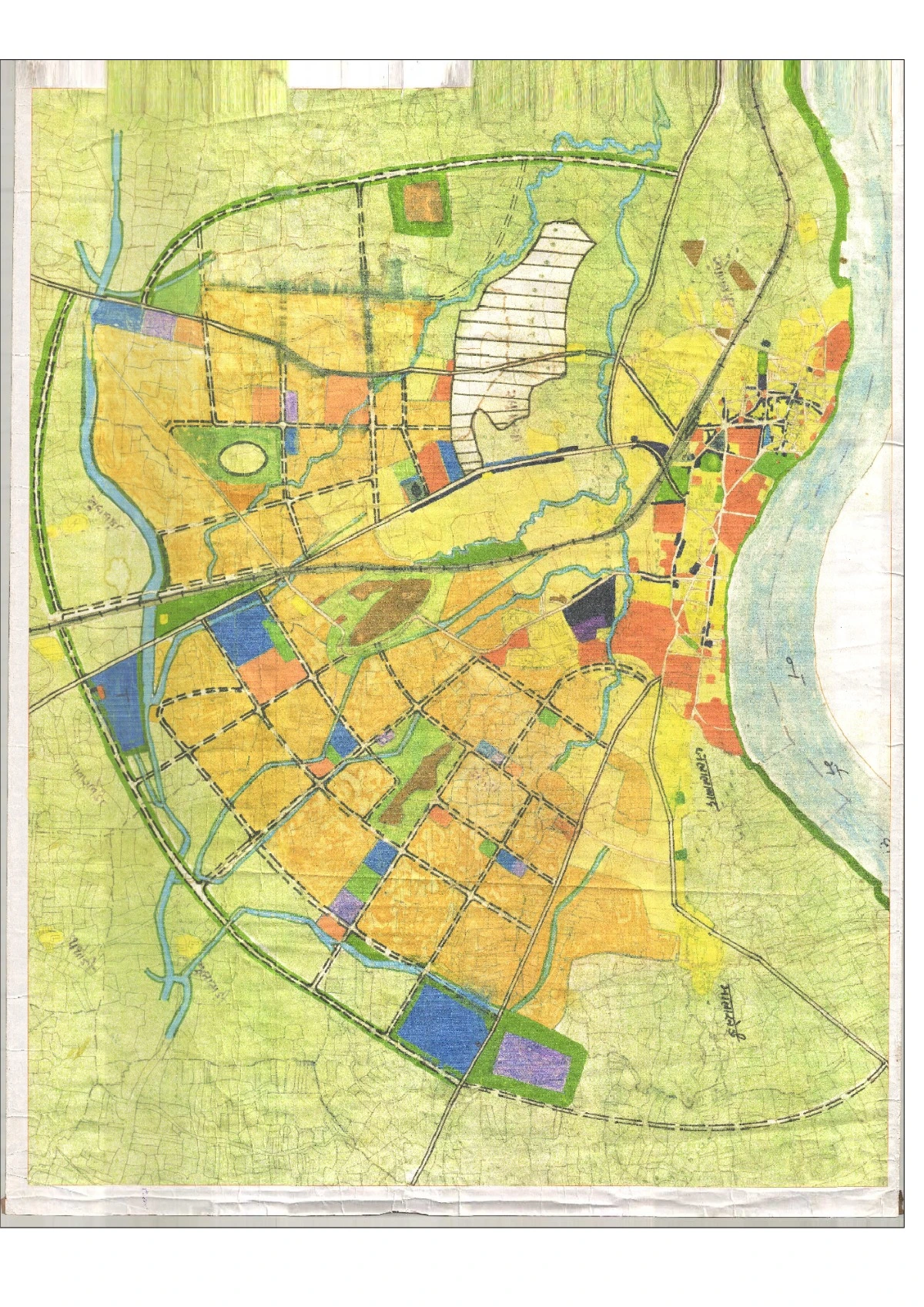 Hoshangabad Master Plan 2005 PDF - Town Map