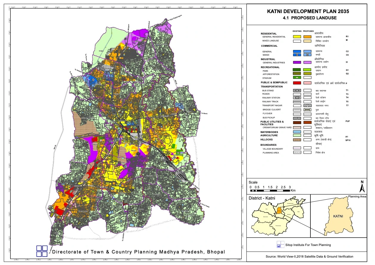 Katni Master Plan 2035 - Download Proposed Land Use Map in PDF