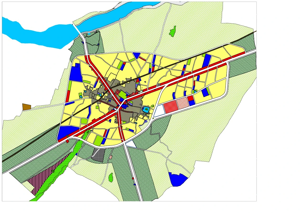 Mahwa Master Plan 2038 - Urban Area (Draft) PDF Map