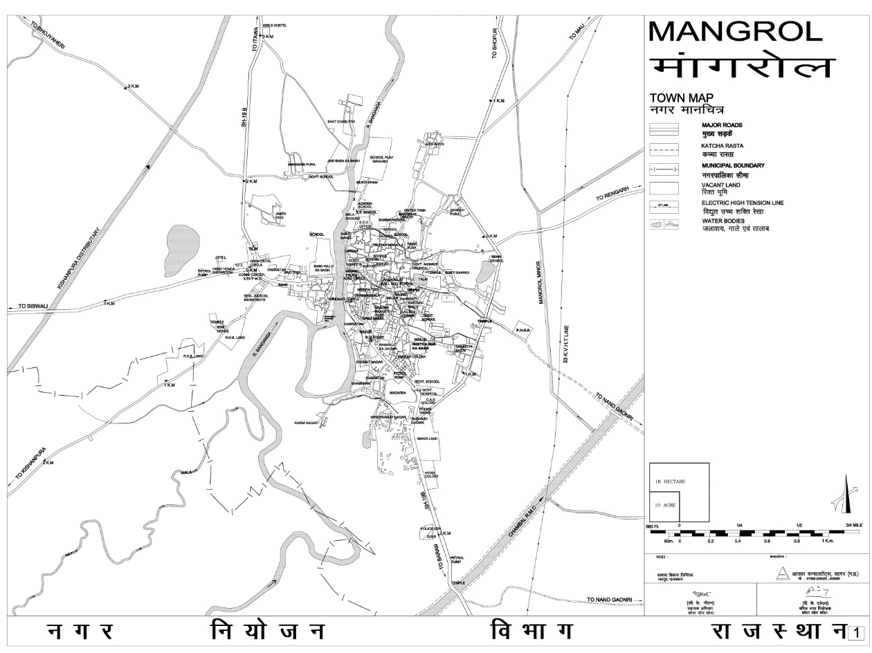 Mangrol Master plan 2031 PDF Map of Proposed Land Use Plan
