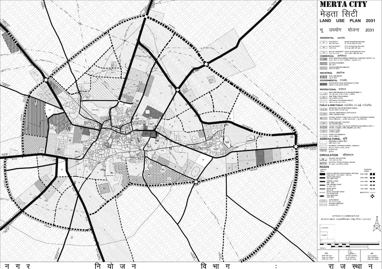 Merta City Master Plan 2031 PDF - Download Town Map & Land Use Details