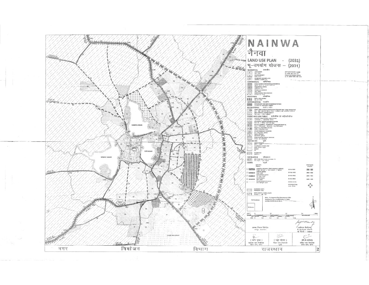 Nainwa Master Plan 2031 PDF - Land Use Map & Urban Development Layout