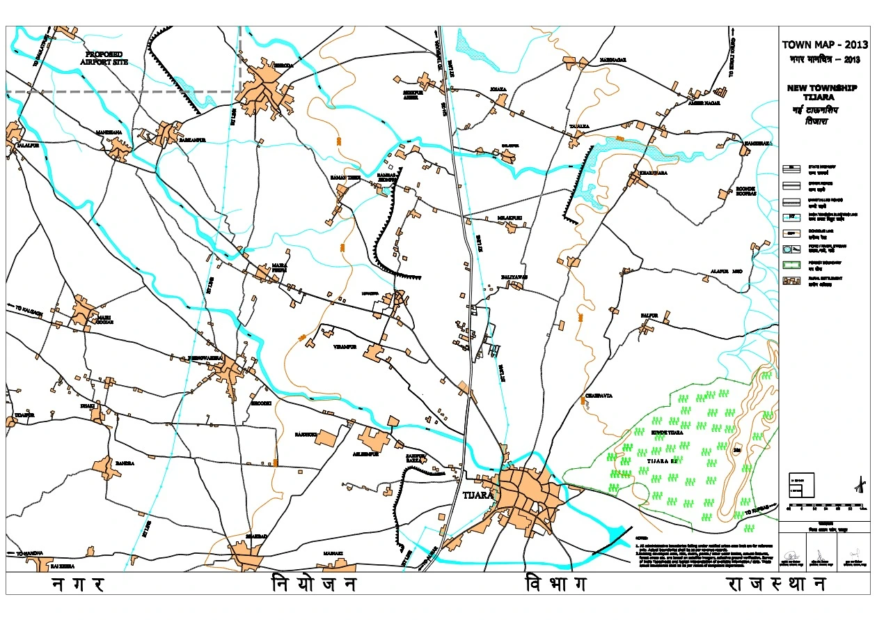 New Town Ship of Tijara Master Plan PDF - Land Use Plan Map 2031