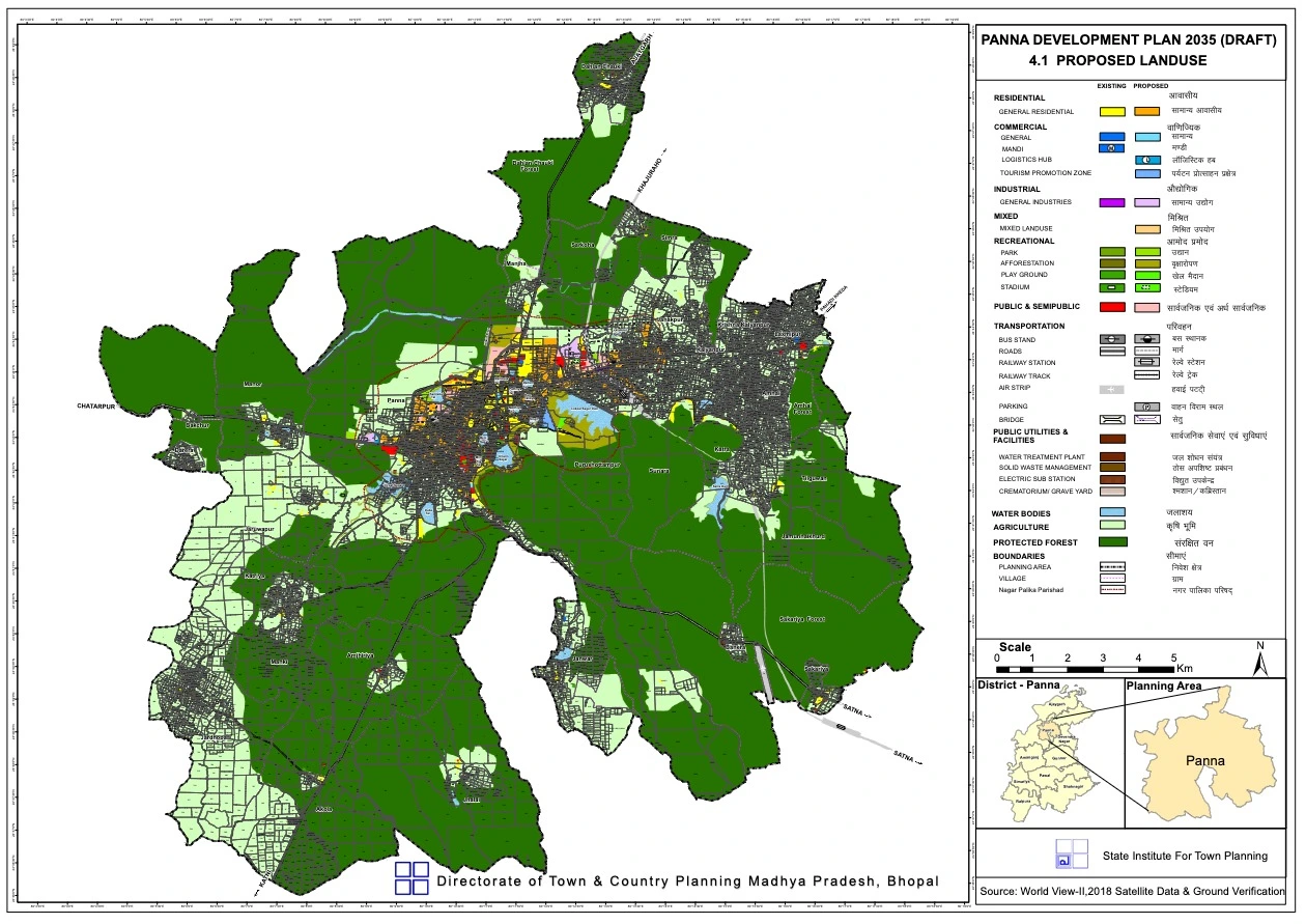 Panna Master Plan 2035 -Download Draft Development Plan Map PDF