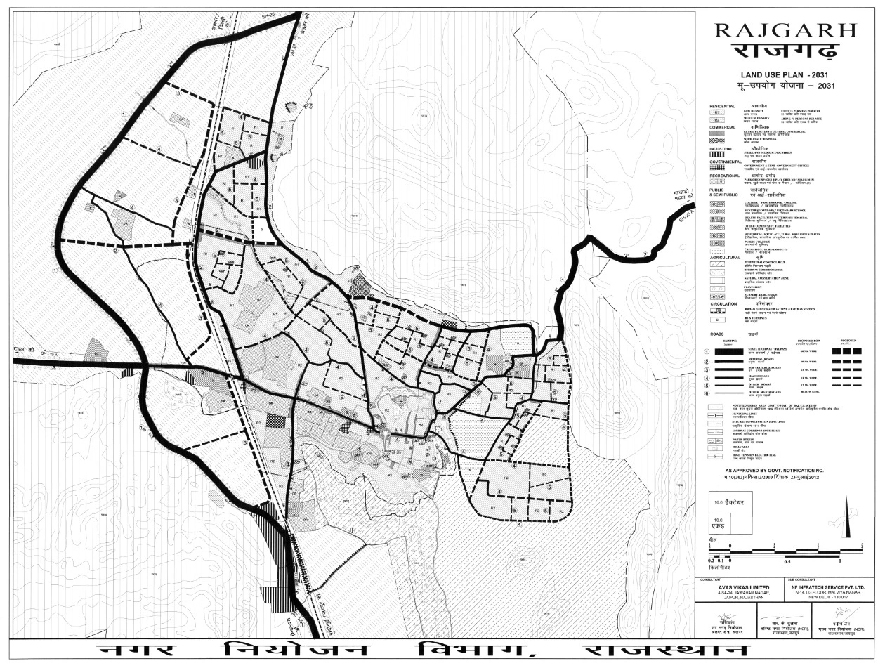 Rajgarh Master Plan 2031 PDF Map