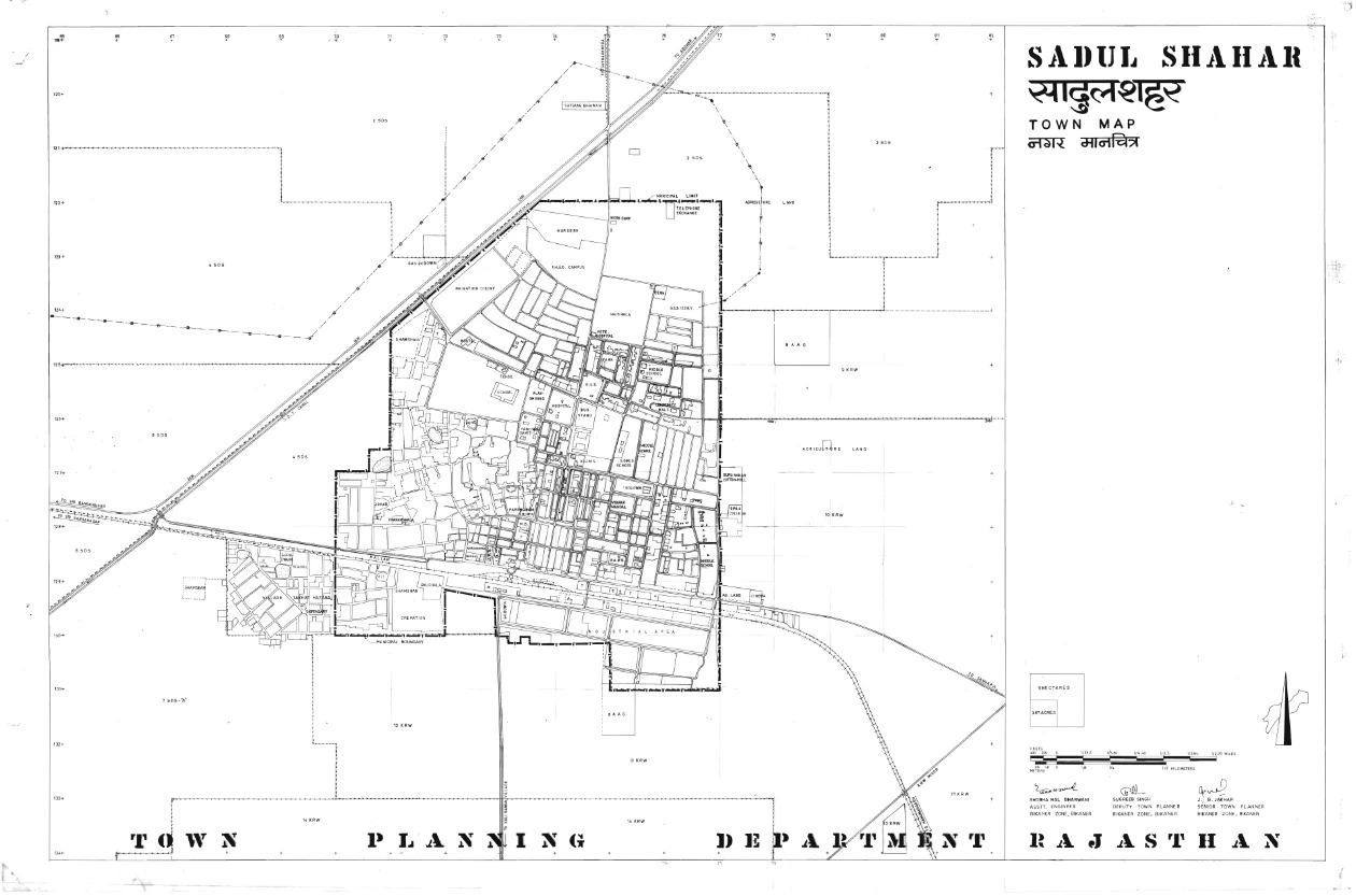 Sadul Shahar Master Plan 2031 - Existing Land Use Map PDF