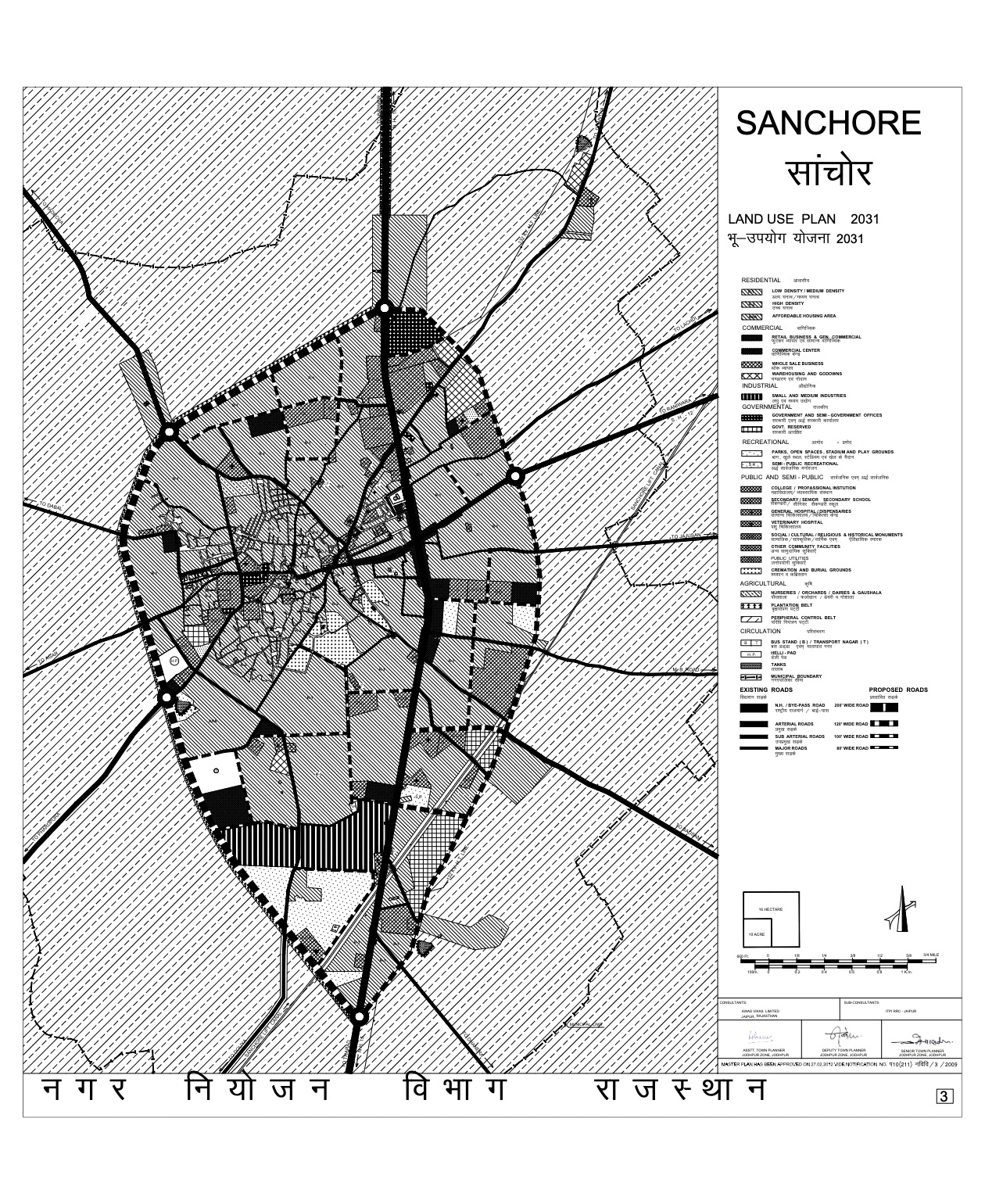 Sanchore Master Plan 2031 - Land Use & Town Map PDF