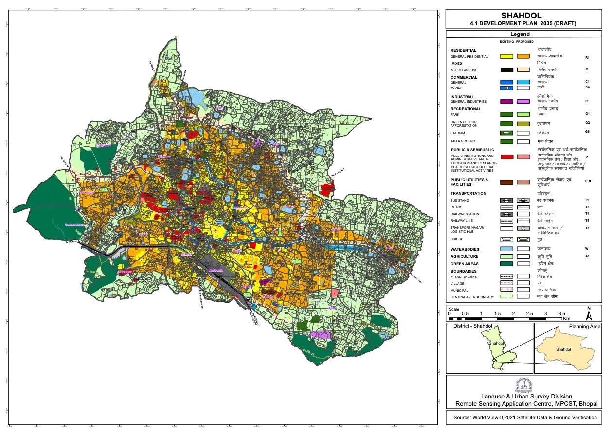 Shahdol Master Plan 2035 PDF Map (Draft)