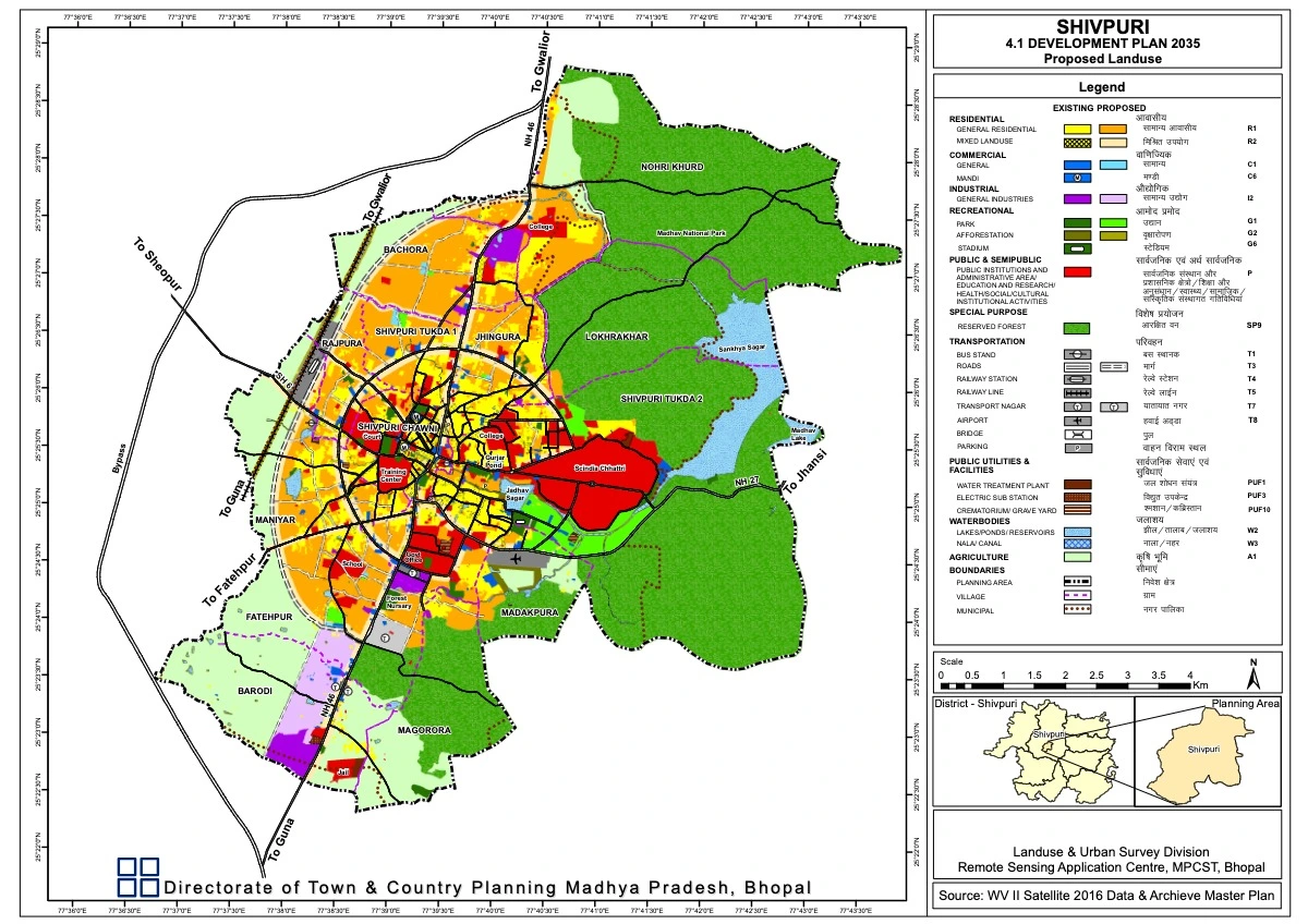 Shivpuri Master Plan 2035 PDF Map