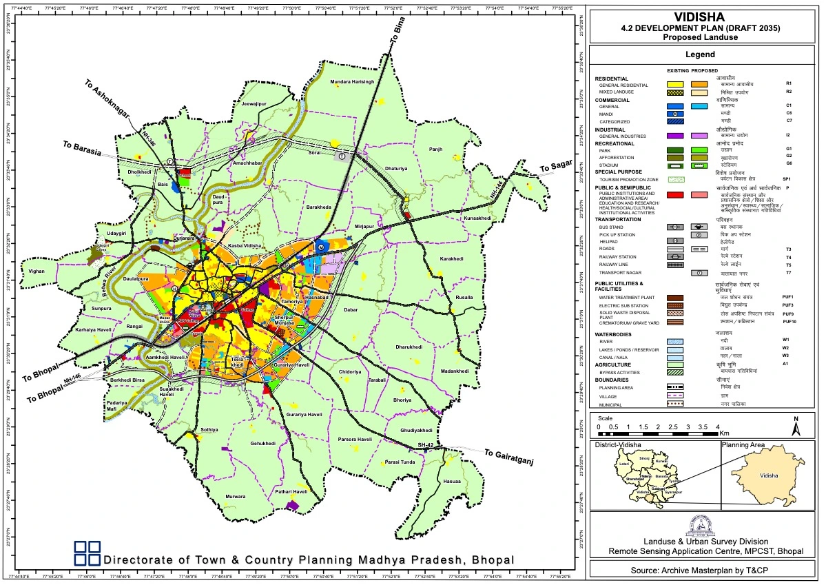 Vidisha Master Plan 2035 - Proposed Landuse Map PDF